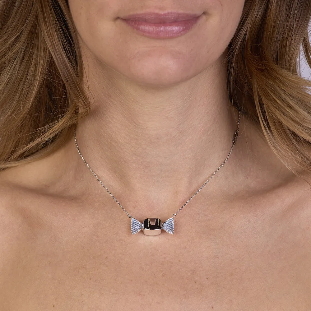 Sinico Chicca Sugar Easy Fancy Blue collana argento zirconia azzurri