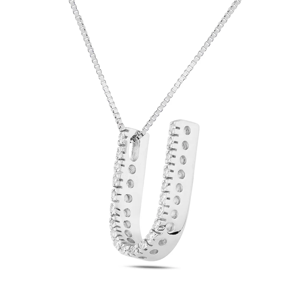 Sinico Letters lettera grande U collana oro 42 cm