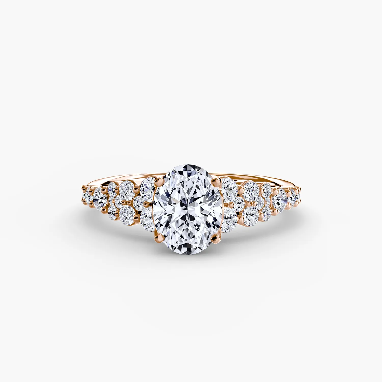 Sinico Solitari Celestial Cluster anello pavé oro 18Kt