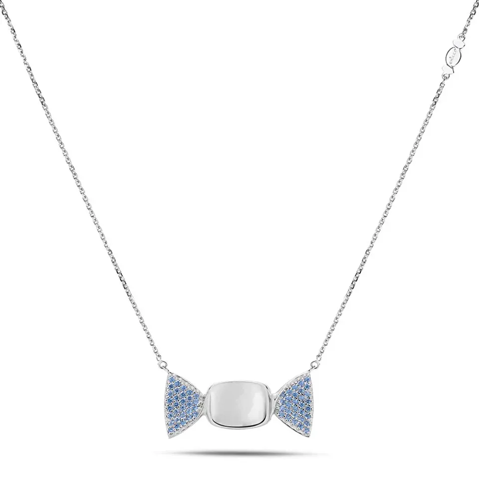Sinico Chicca Sugar Easy Fancy Blue collana argento zirconia azzurri