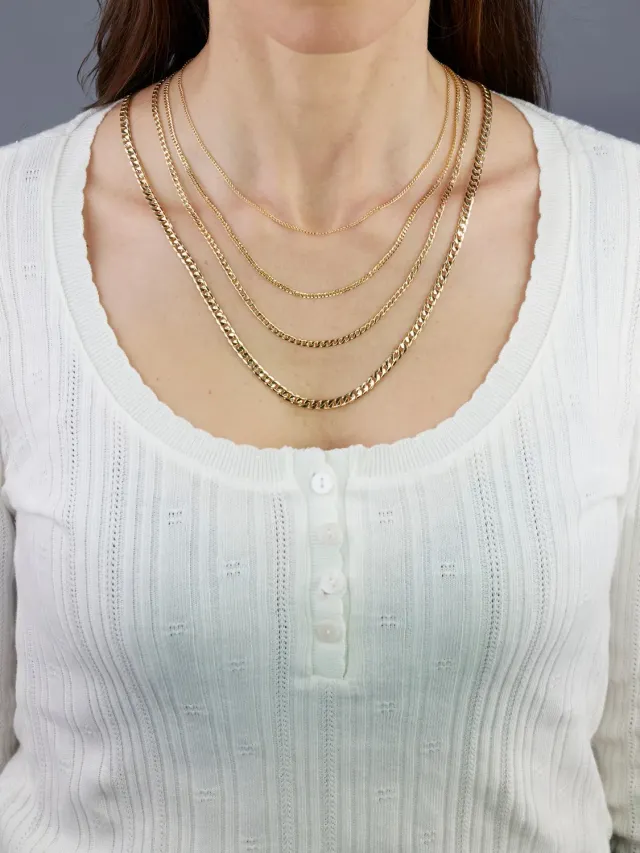 Oromax Grumetta collana oro 18kt 4,30mm vuota