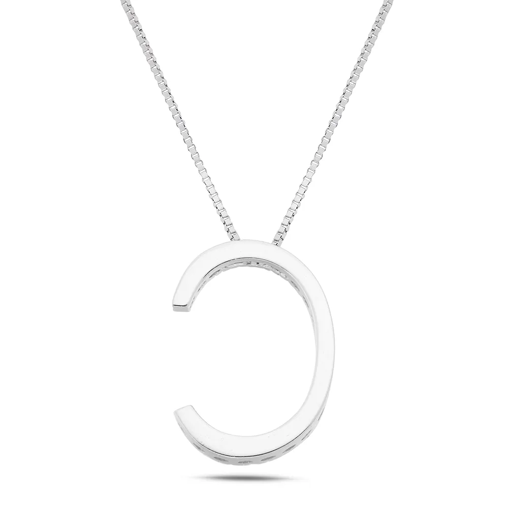 Sinico Letters collana lettera C oro diamanti