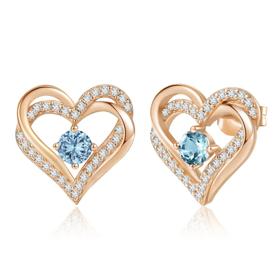 CDE Cuore orecchini a lobo argento 925 da regalare