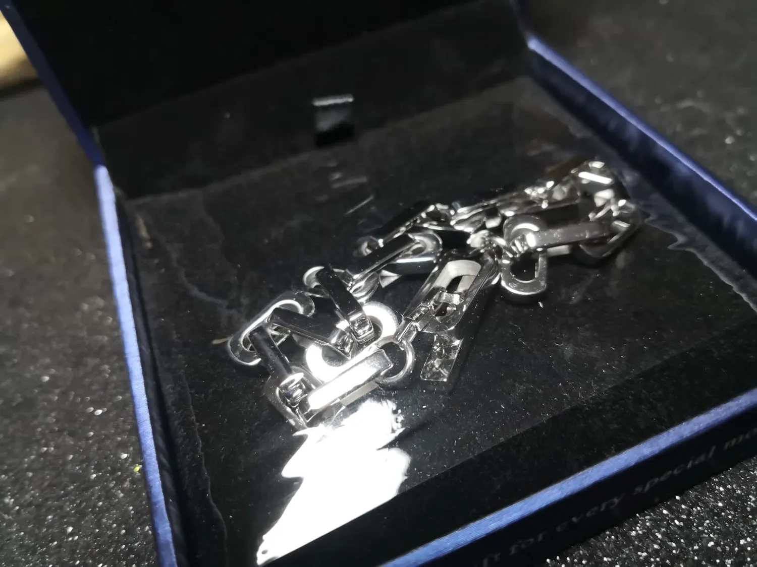 CDE bracciale uomo catena acciaio toggle