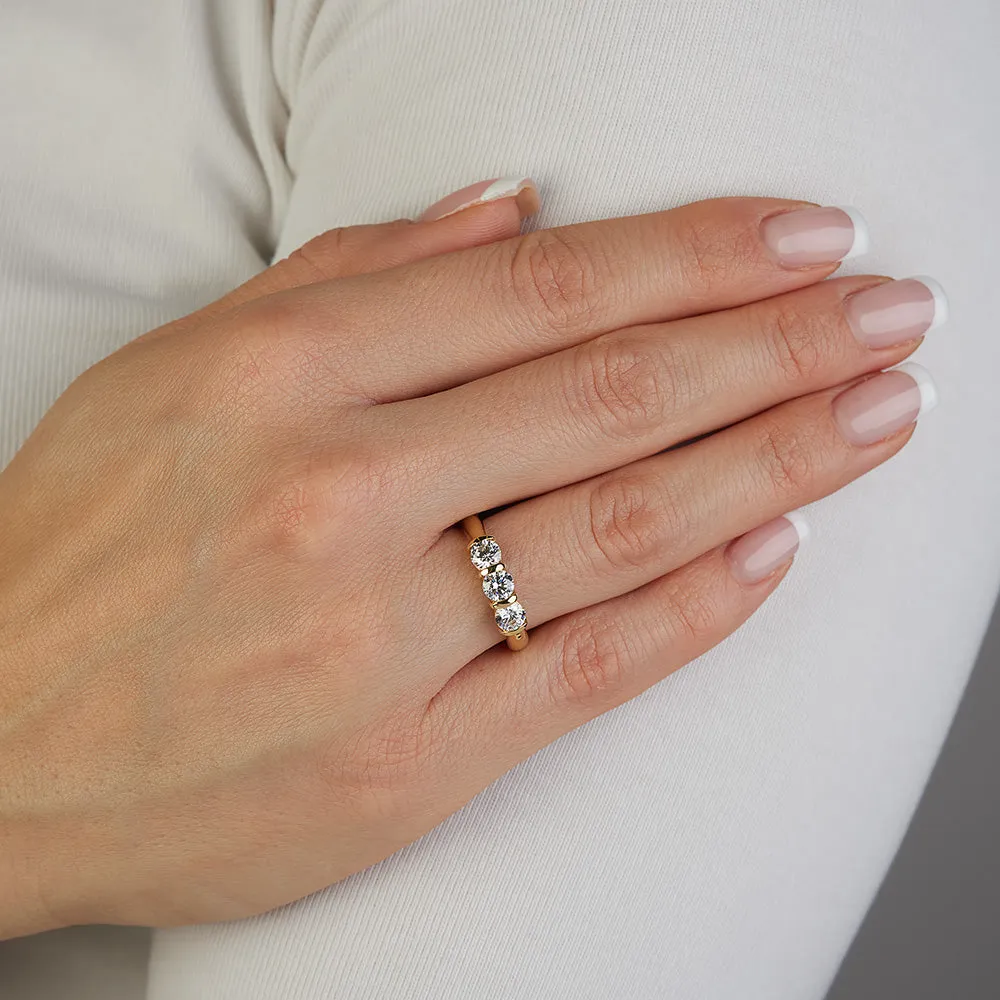 SINICO Trilogy archetto anello oro giallo 18Kt misura 13