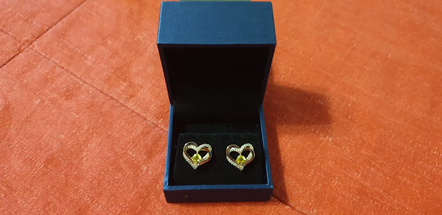 CDE Cuore orecchini donna argento 925 placcato oro