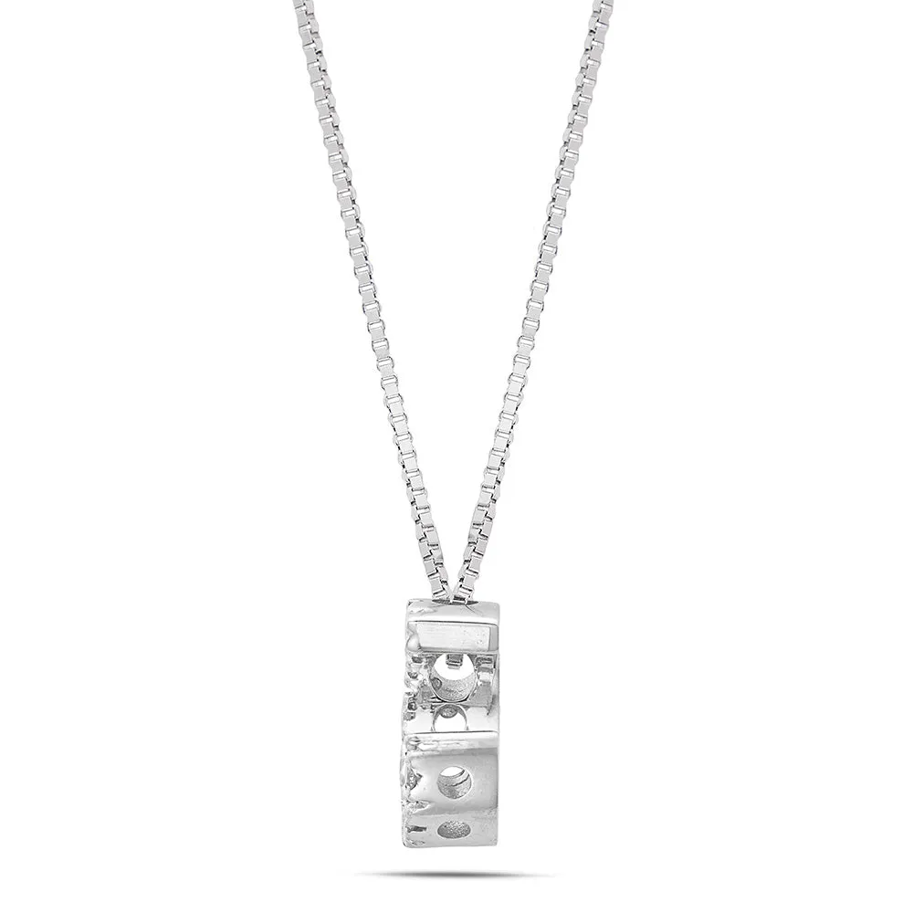 Sinico Letters C piccola collana oro 42 cm diamanti