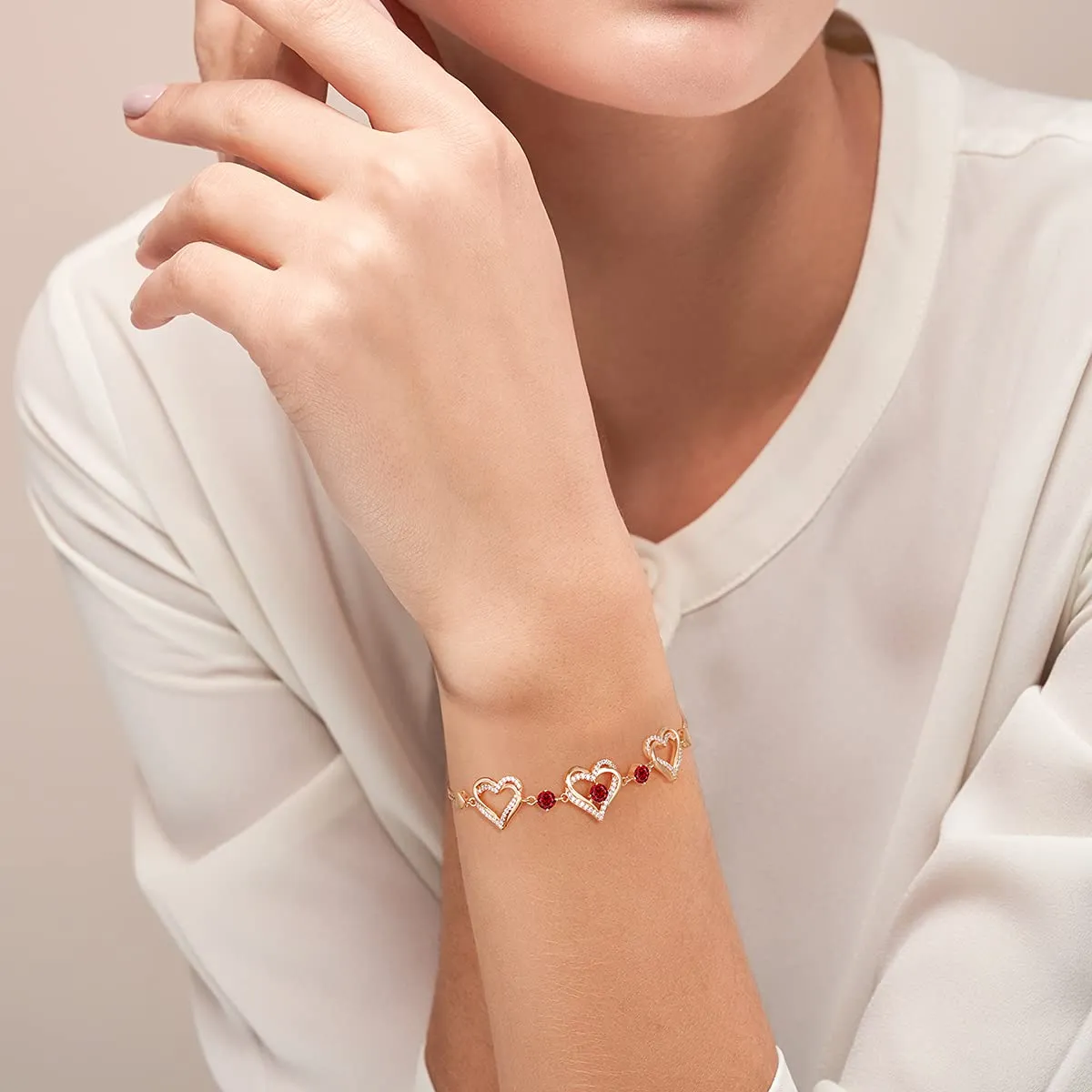 CDE Dolce Bracciale Argento 925 Cuore Mamma Moglie Regalo
