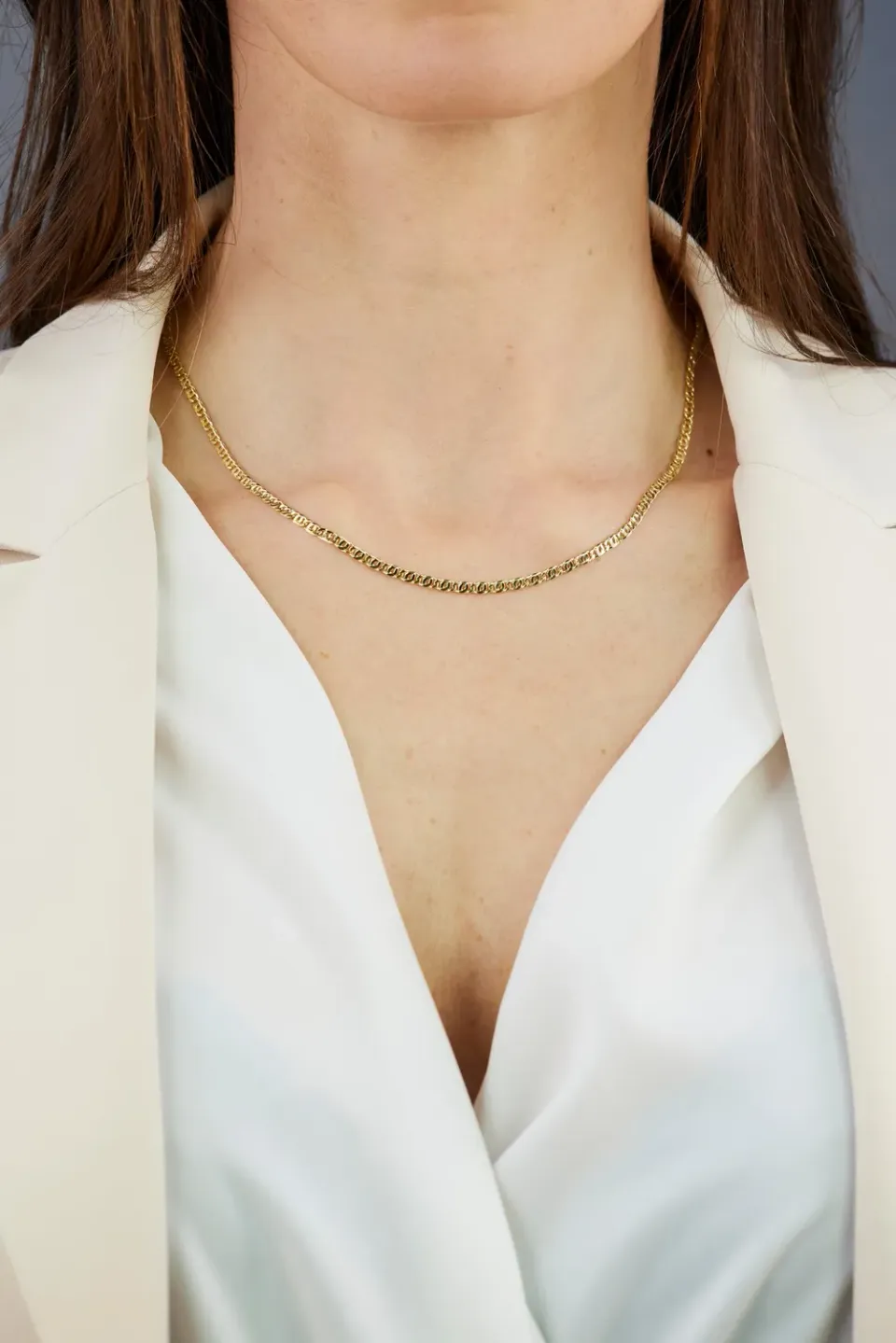 Oromax Occhio di Tigre collana oro 18kt 2,90mm