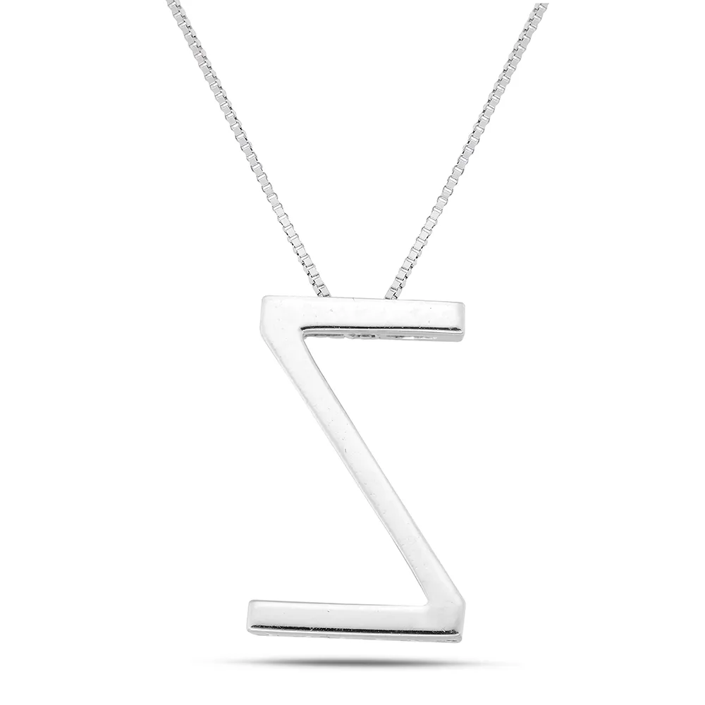 Sinico Letters Z grande collana oro 42 cm diamanti
