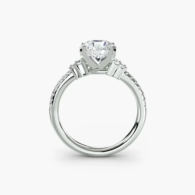 Sinico Solitari Pavé 4 anello solitario pavé