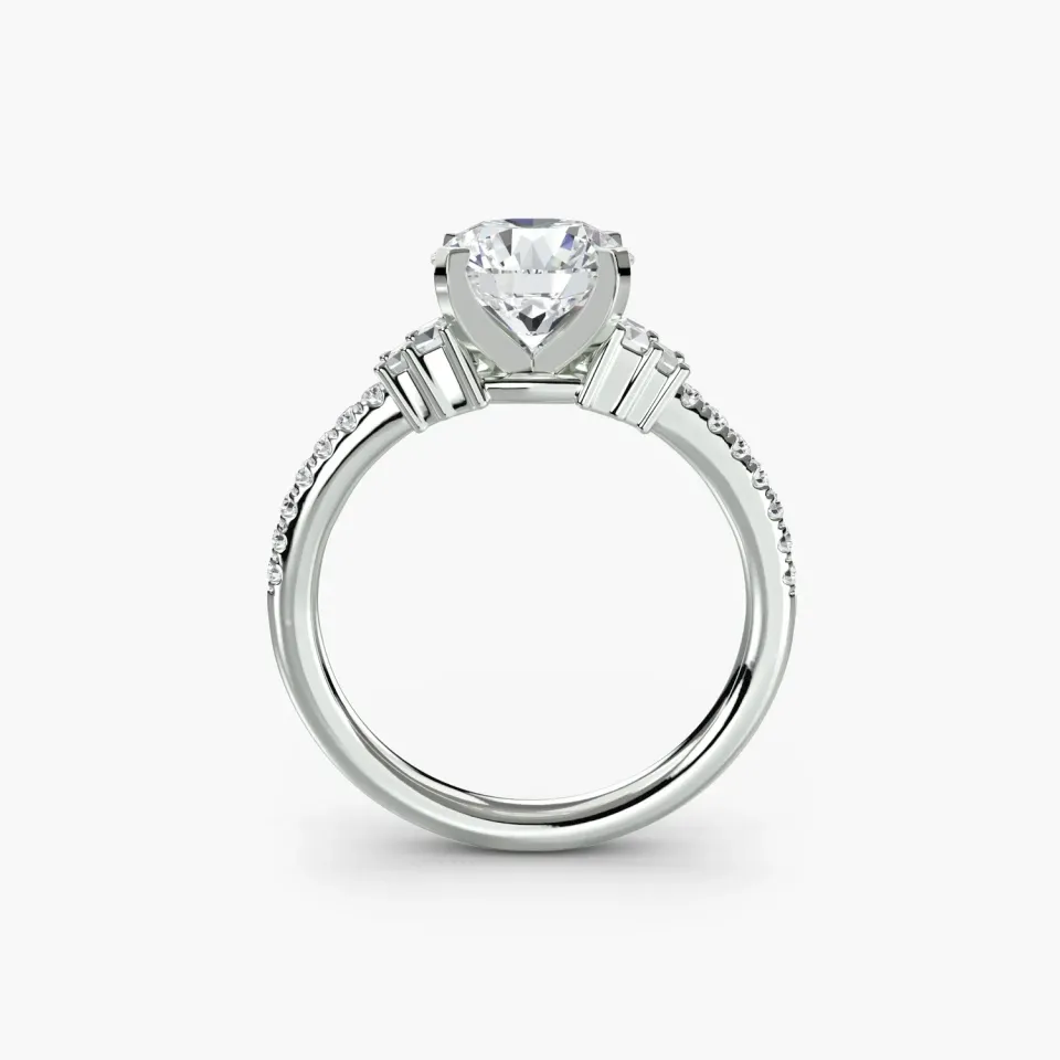 Sinico Solitari Pavé 4 anello solitario pavé