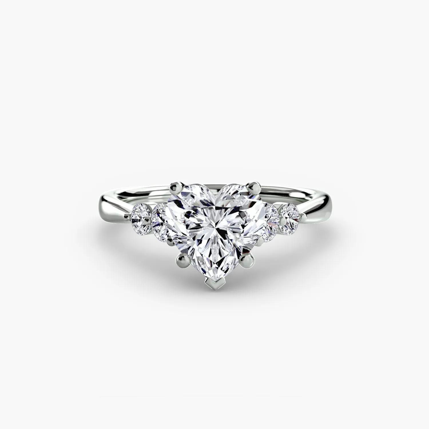 Sinico Solitari Shoulder Accents 2 anello oro giallo 14Kt