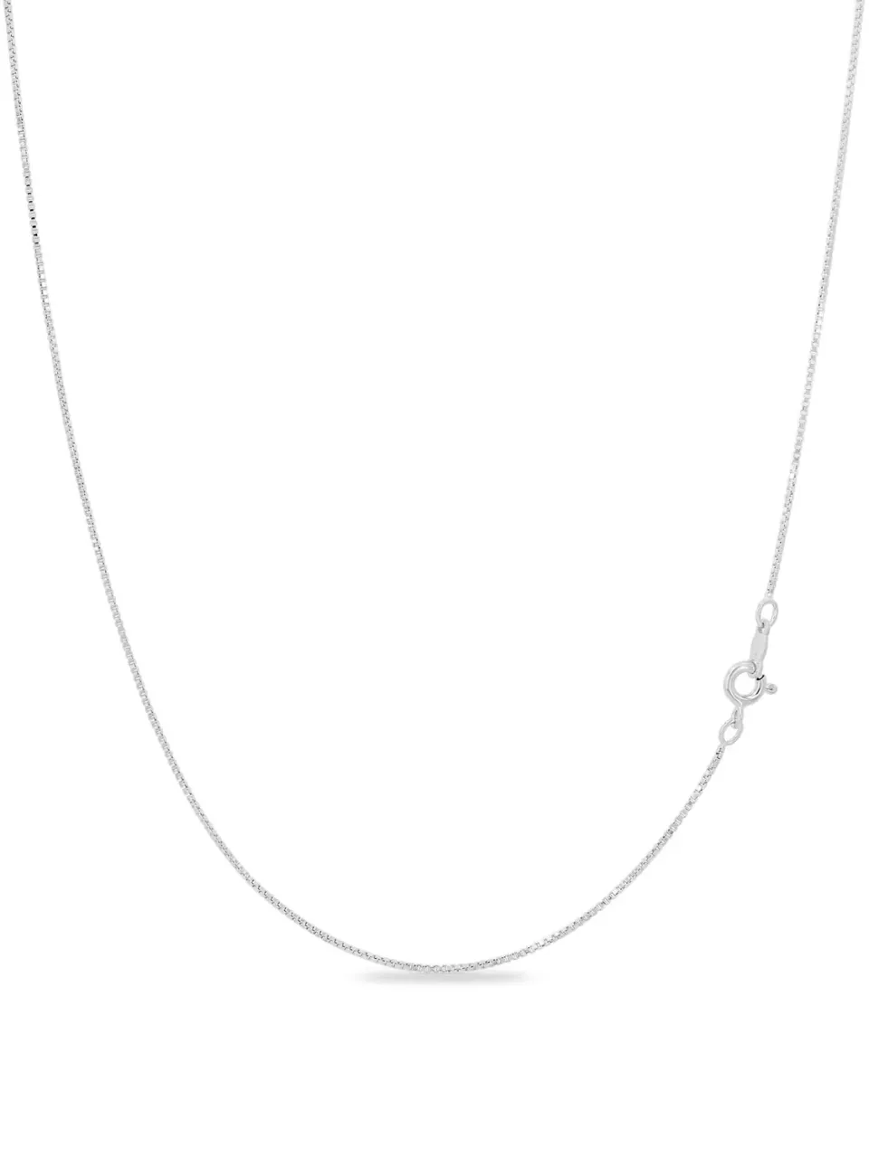 KEZEF maglia quadrata catena argento 43 cm ipoallergenica