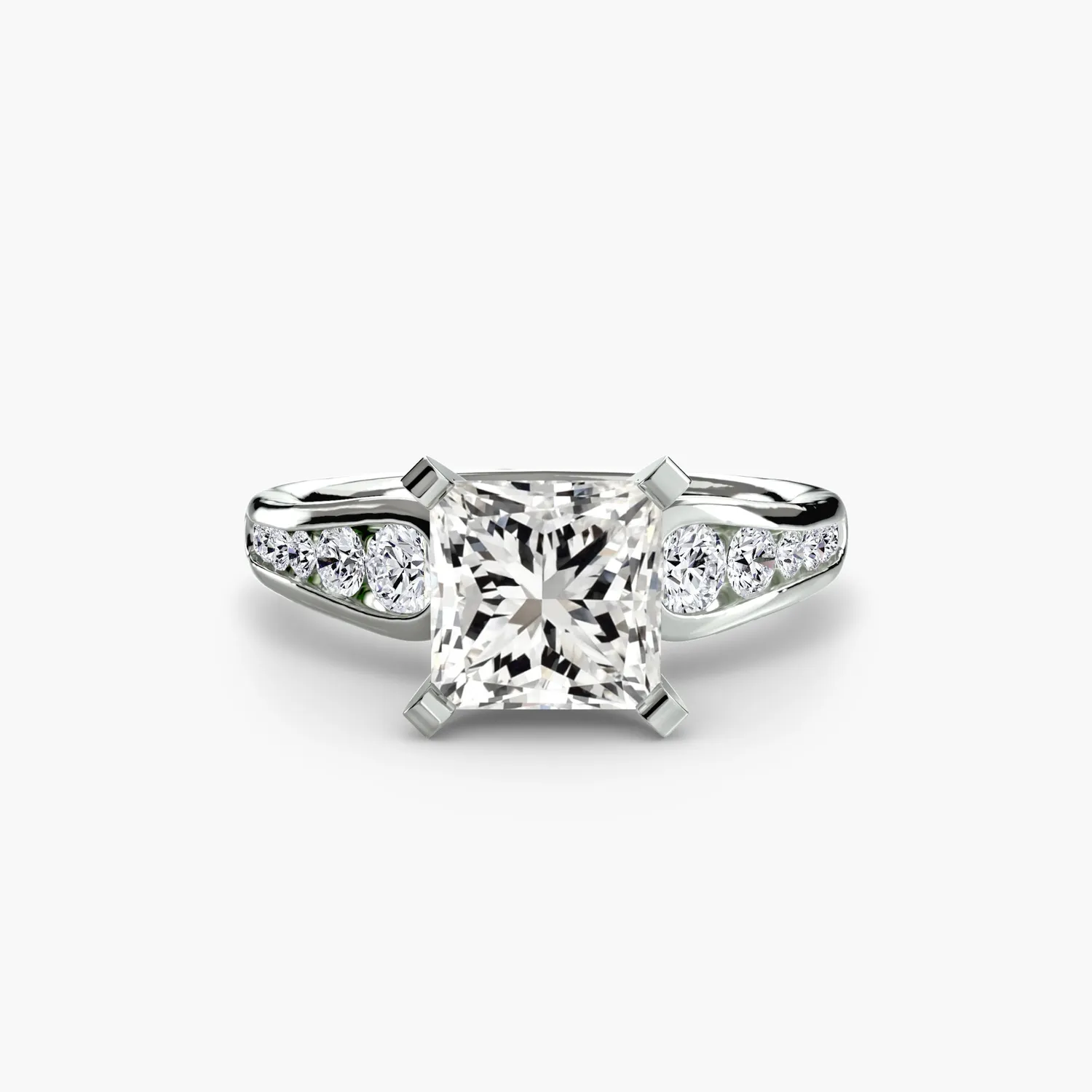Sinico Solitaire Pavé 2 anello oro giallo 18kt tondo