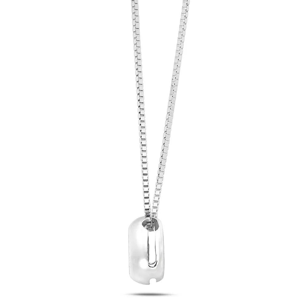 Sinico Donut collana punto luce 42 cm diamante 0,09 ct
