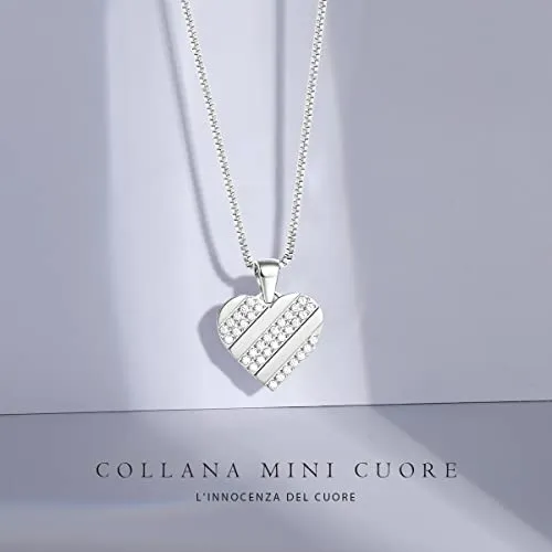 CDE Cuore collana cuore zirconia oro da donna