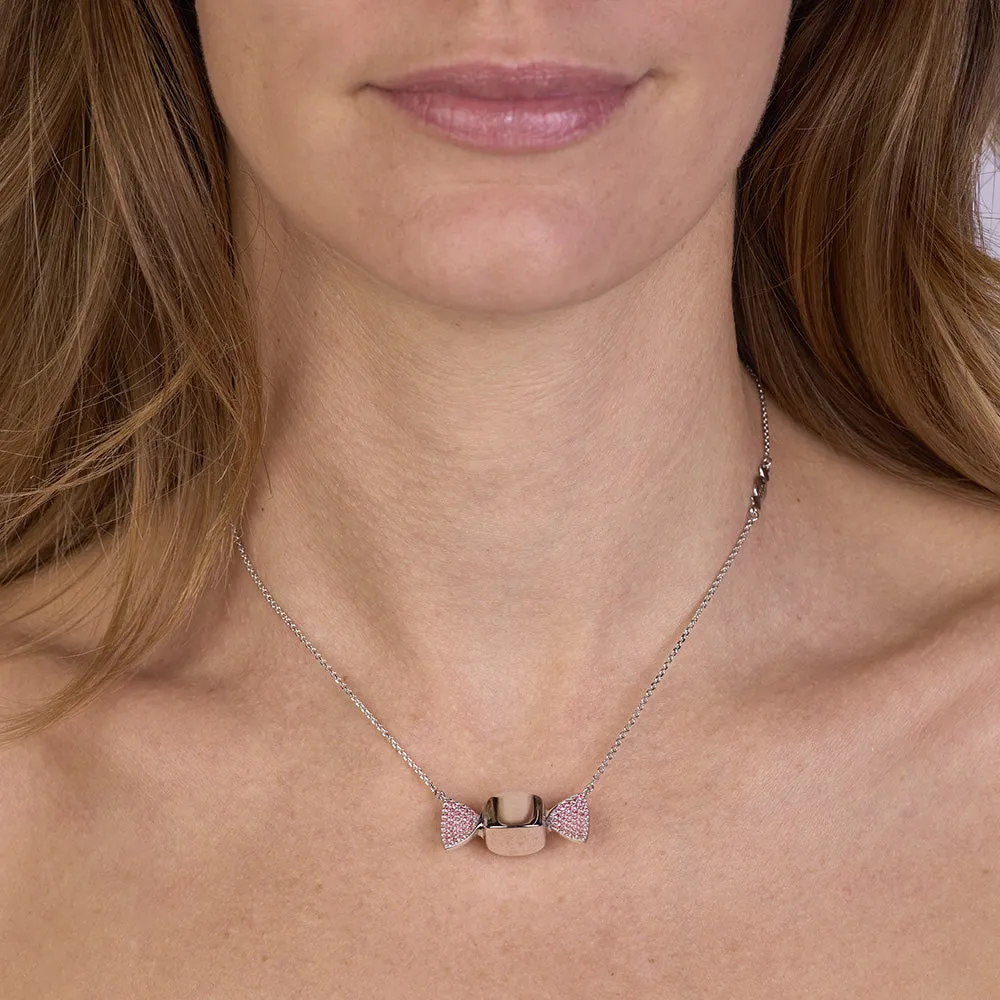 Sinico Chicca Sugar collana argento 925 zirconia rosa
