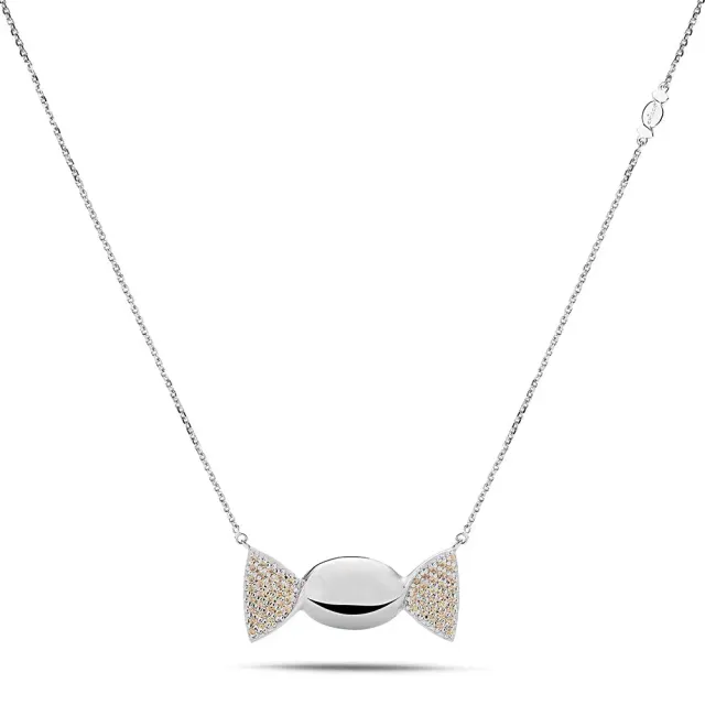 Sinico Chicca Honey collana argento zirconi gialli Easy