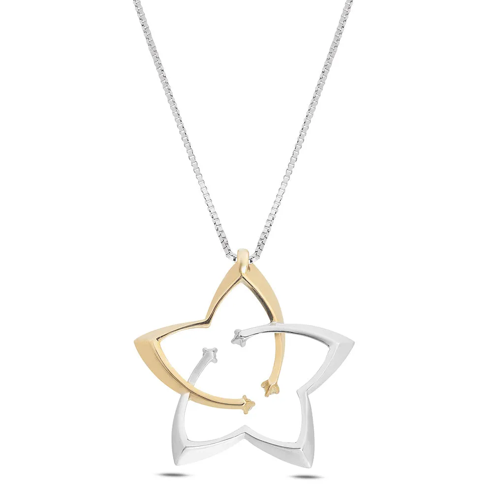 Sinico Cosmo Stella collana oro bianco rosa diamanti 42 cm