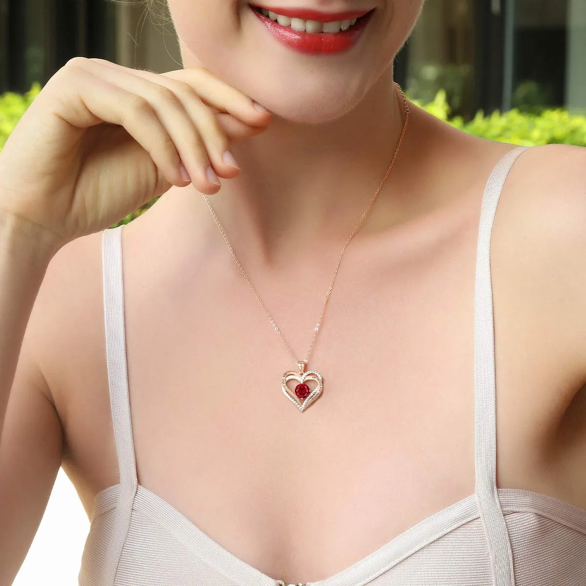 CDE Collana Cuore Argento Sterling 925 Donna